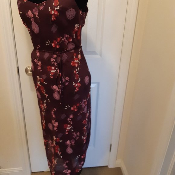 Purple Floral Dress - Picture 4 of 10